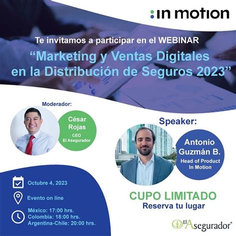 In Motion junto a El Asegurador de México organizan Webinar Marketing