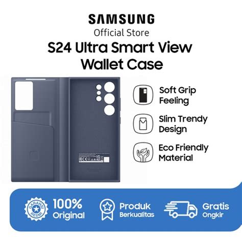 Samsung S Ultra Smart View Wallet Violet Dinomarket Belanja