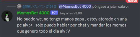 Momosbot On Twitter Rt Jecr M Tanse Al Discord Del Momosbot