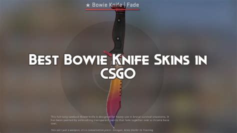 Best Bowie Knife Skins In Csgo Playing History