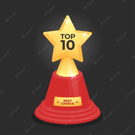 Free Vector Top 10 Best Podium Award