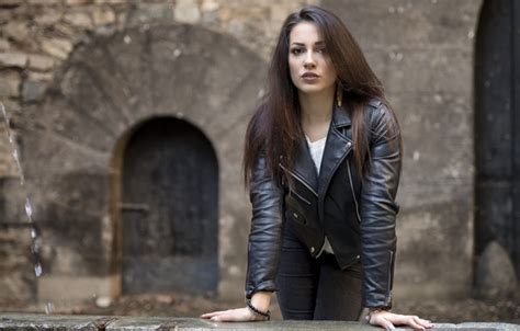 Wallpaper Face Background Model Brunette Jacket Carlotta For Mobile And Desktop Section