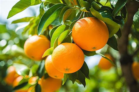 Premium Photo | Orange Fruit on Tree