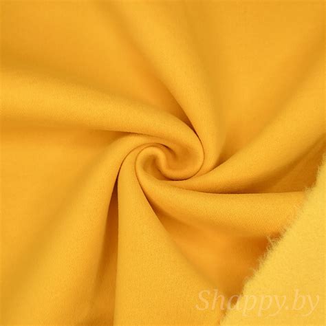 Футер 3-хнитка начес с эффектом велюра Куркума - Интернет-магазин ...