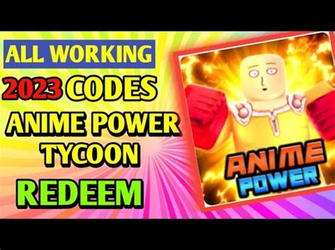 All New Anime Power Tycoon Codes Codes For Anime Power Tycoon