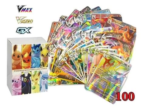 100 Cartas Pokemon Vmax V Astro Gx En Español Sin Repetir Cuotas Sin