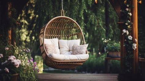 Premium Photo | A Photo of a Outdoor Swing Chair