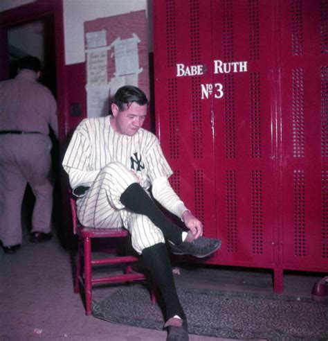 Babe Ruth Makes His Final Appearance At Yankee Stadium On June