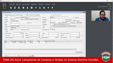 Ci Ncias Cont Beis Lan Amento De Compras E Vendas No Sistema Dom Nio