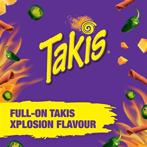 Takis Xplosion Zesty Nacho Cheese Flavour Tortilla Chips G