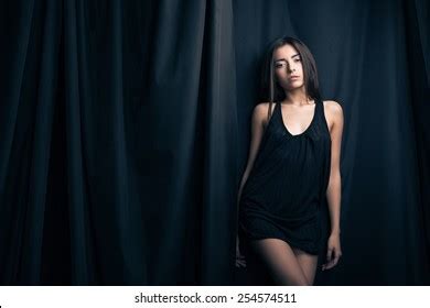 Sexy Blonde Woman Huge Breasts White Stock Photo Shutterstock