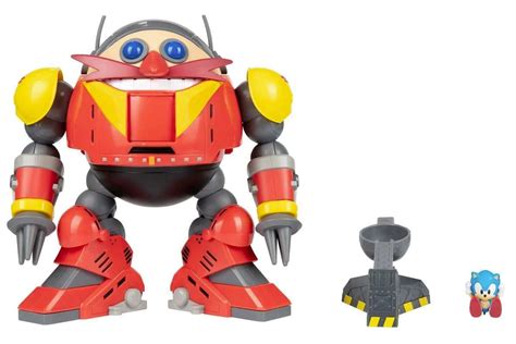 Sonic The Hedgehog Giant Eggman Robot Battle Set With Catapult 30th