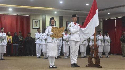 70 Anggota Paskibra Kota Kediri Tahun 2023 Dikukuhkan Ini Pesan Wali