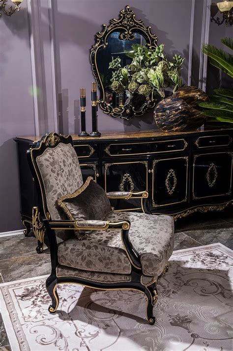 Casa Padrino Ensemble De Meubles Baroques De Luxe Buffet Avec Miroir