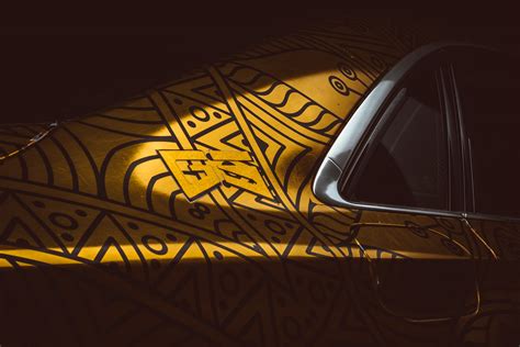 Audi A8l With Gold Chrome Wrap On Behance