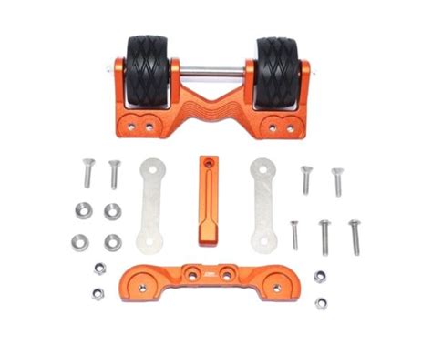 GPM Racing Alu Wheelie Bar komplett orange für Wide MAXX und MAXX TRA