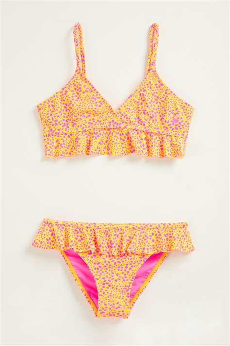 M Dchen Bikini Mit Muster Wefashion