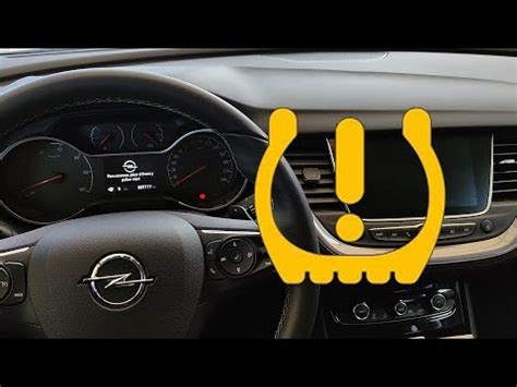 How To Reset The Tire Pressure Warning Light In The Opel Grandland X