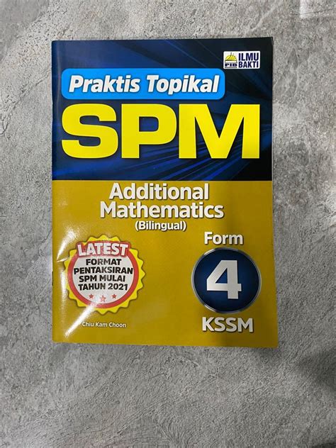 Module Addmaths Set Latihan Topikal Tingkatan 4 Dwibahasa Spm Hobbies