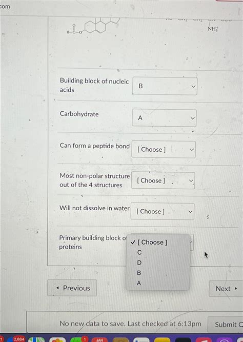 Solved Match the following structures with the appropriate | Chegg.com 