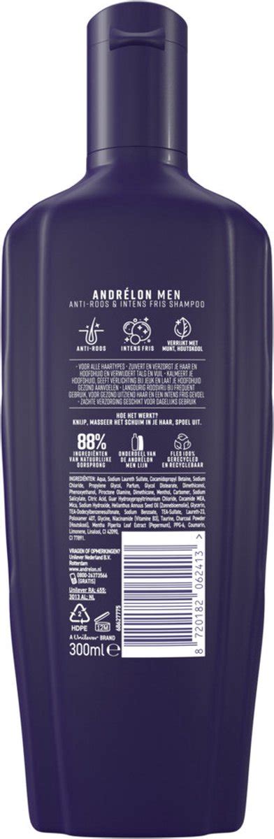 Andr Lon Men Anti Roos Intens Fris Shampoo X Ml