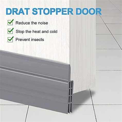 Grotheory 2 Pack Door Draft Stopper 39 L Under Door Draft Blocker Soundproof Door Sweep