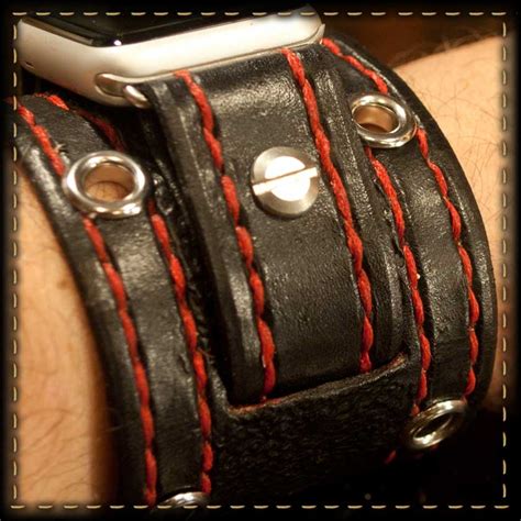 Leather Cuff Watches Watch Bands And Cuffs By Rockstar Leatherworks