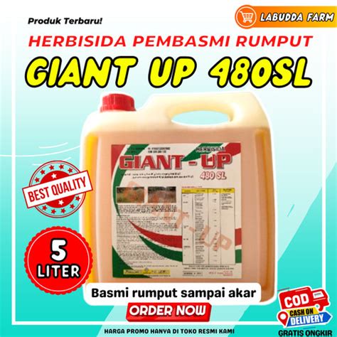 Jual Giant Up Sl Liter Herbisida Sistemik Glifosat Sl Tumpas