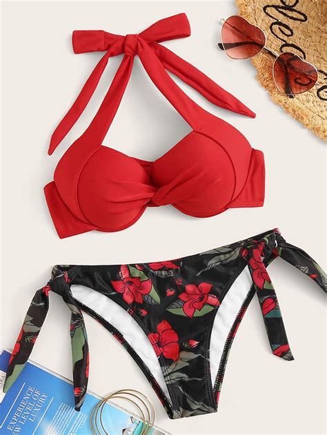 Floral Tie Side Bikini Swimsuit Artofit