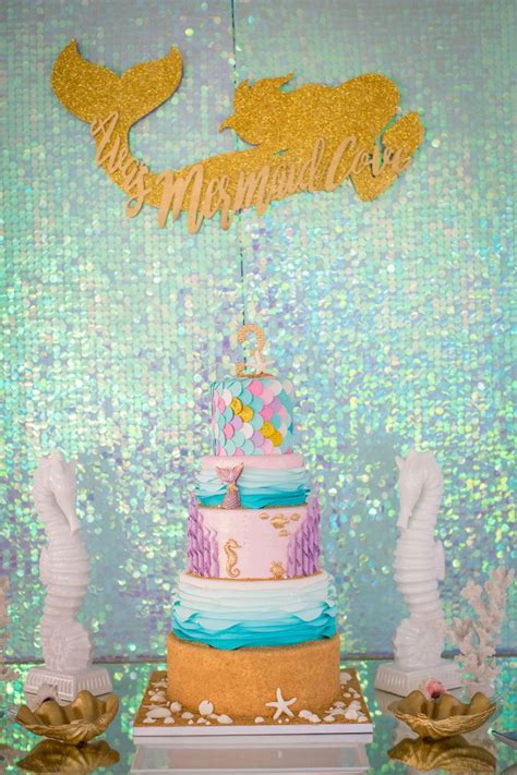 Mermaid Cove Birthday Party Karas Party Ideas Mermaid Birthday Party Sea Birthday Party