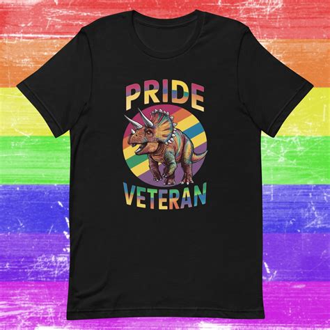 Gay Pride T Shirt Lgbt Tshirt Dinosaur Veteran T Shirt Lesbian Tee