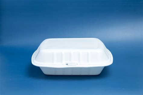 Three Compartments Disposable Ps Foam Food Container High Quality For