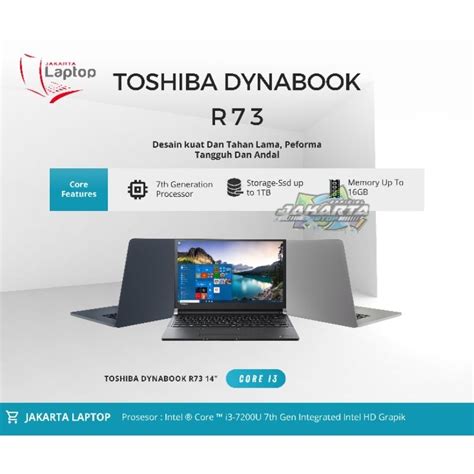 Jual Laptop Toshiba Portege R73 Gen6 Core I3 Ram 16gb Ssd 512gb Mulus Murah Bergaransi