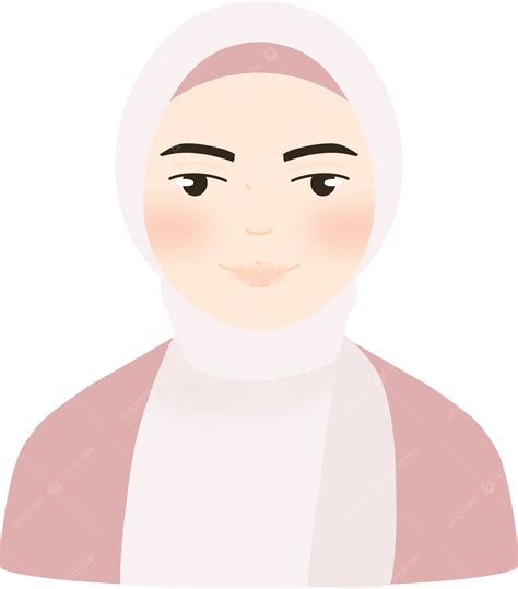 Linda Ilustración De Niña Hijab PNG Chica Hijab Chica Con Hiyab