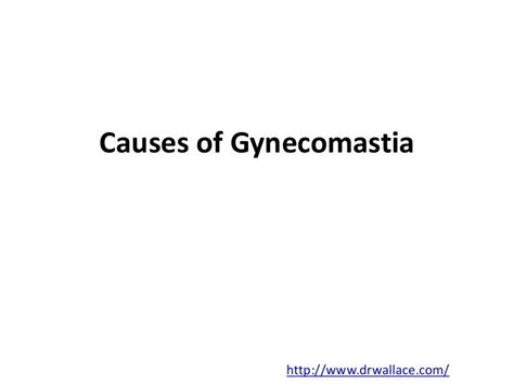 Causes of gynecomastia