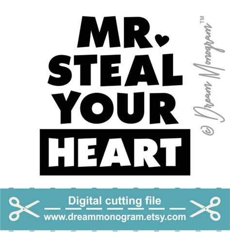 Mr Steal Your Heart Svg Valentines Day Svg Valentines Etsy