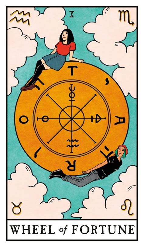 wheel  fortune modern witch tarot  art print  lisa sterle