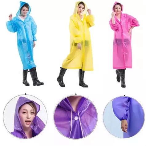 Jual Jas Hujan Dewasa Terusan EVA Raincoat Mantel Hujan Terusan