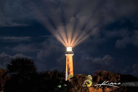 Twilight Beacon At Jupiter Lighthouse Florida Hdr Photography By Captain Kimo