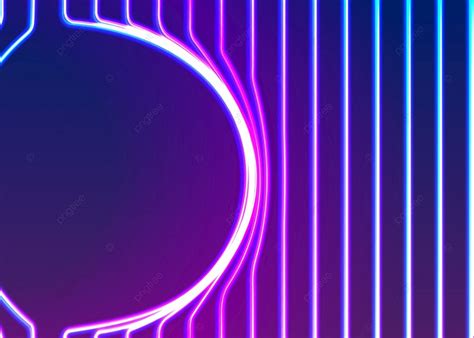 Neon Lines Background With Glowing 80s Retro Vapor Wave Style, Party ...