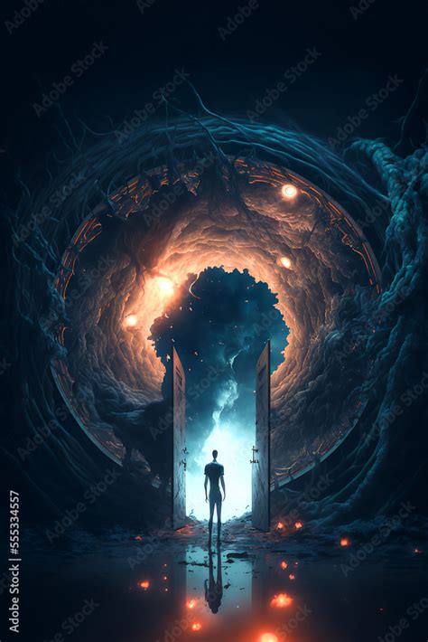 portal to another world Stock Illustration | Adobe Stock