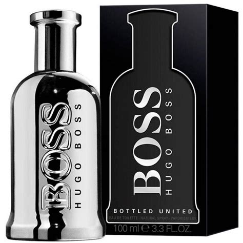 Hugo Boss Bottled United Edt 100ml Chrome Bottle Perfume Lounge