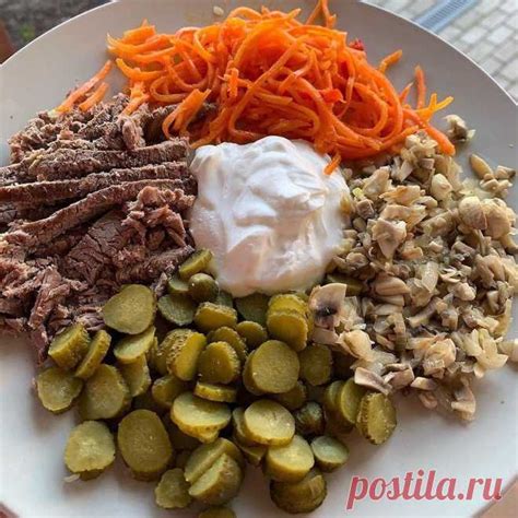 Домашняя Кулинария • в Instagram: «⁣Салат безумно вкусный и сытный ...