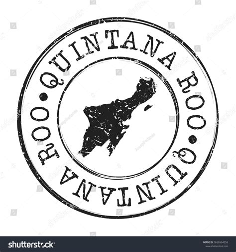 Quintana Roo Mexico Map Postmark Silhouette Stock Vector Royalty Free