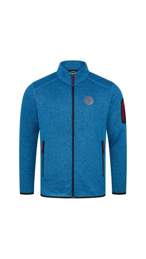 Herren Strick Fleece Jacke Wattiert Ender Sport