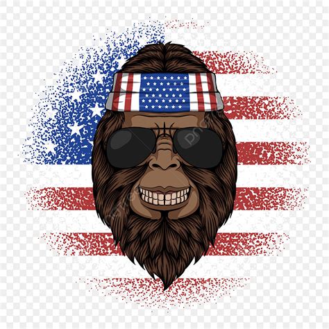 Bigfoot Vector Hd Images Bigfoot America Bandana Vector Illustration