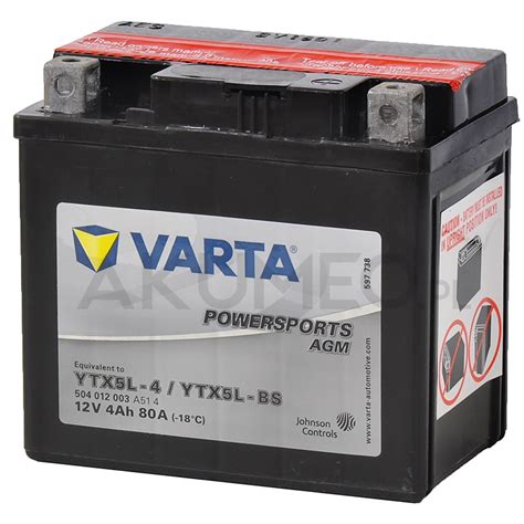 Akumulator Varta Powersports Agm Ytx L Bs V Ah A Prawy Sklep Akumeo