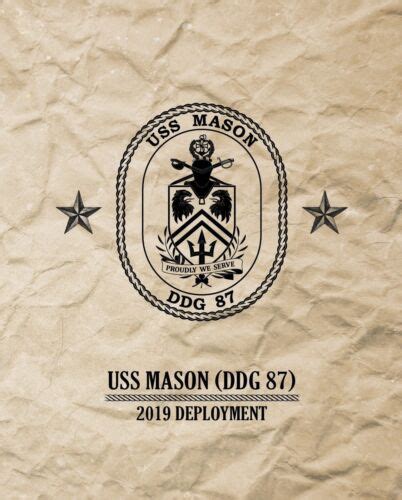 USS Mason (DDG 87) 2019 Deployment Cruisebook | eBay