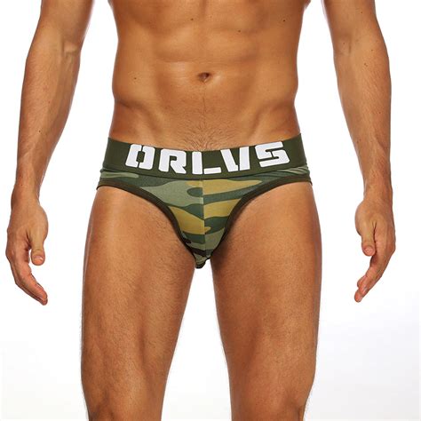 Cmenin Orlvs Pieces Logo Nylon Sexy Men Underwear Thongs Mens