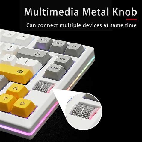 Hot Swap Mechanical Keyboard Diy Kit Programmable Macros Modular Pc White Fruugo No